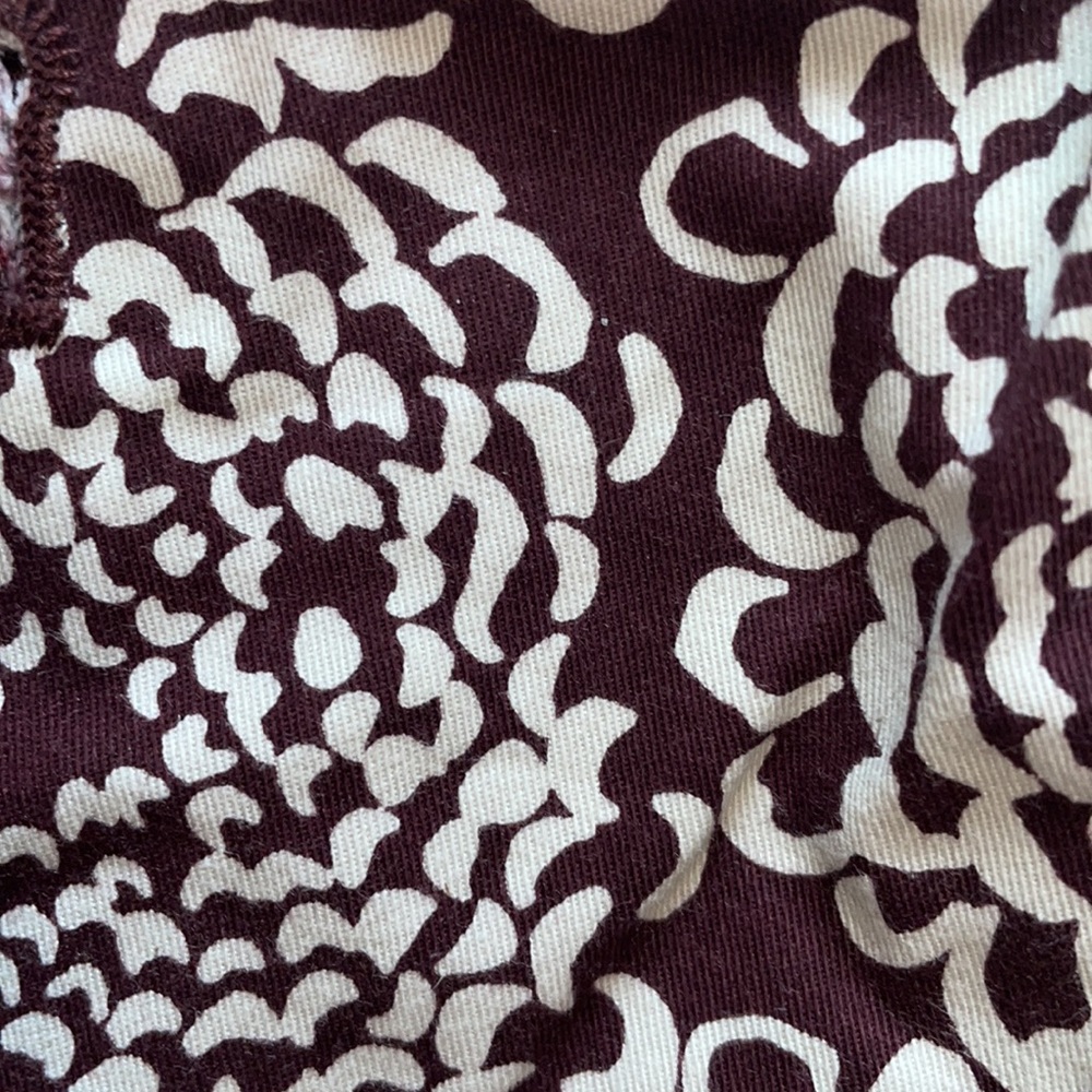 GAP Brown and White Floral Print Slim City Khakis - Picture 9 of 12